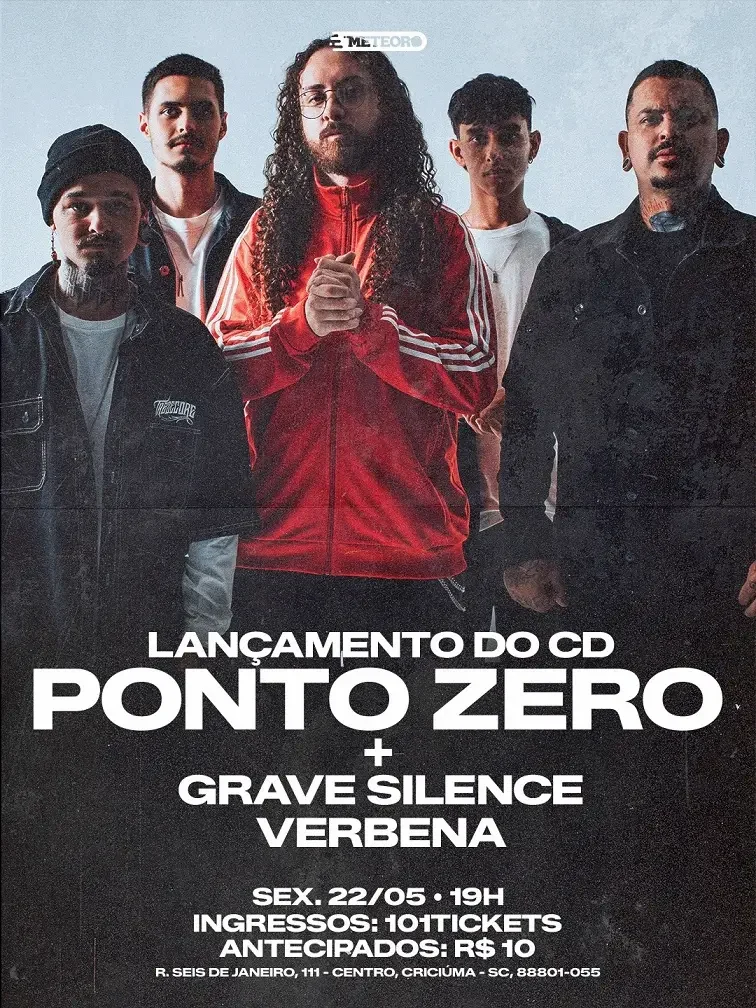Ponto Zero (Lançamento do cd) - Grave Silence e Verbena