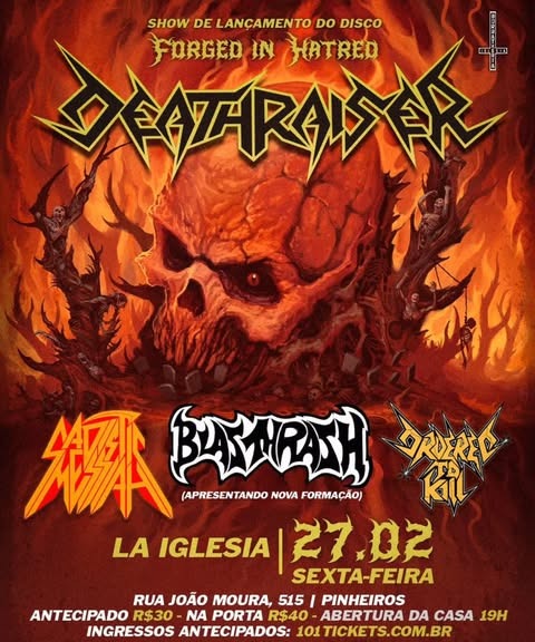 Deathraiser - Show de Lançamento do Álbum Forget in Hated
