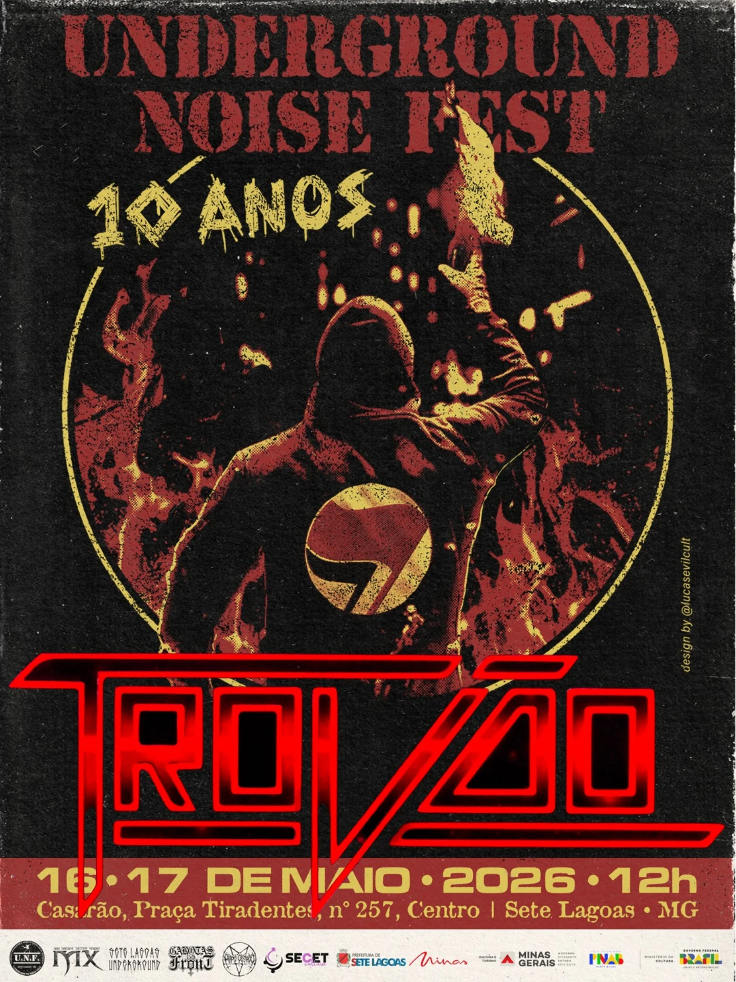 Trovão no Underground Noise Fest 2026 em Sete Lagoas