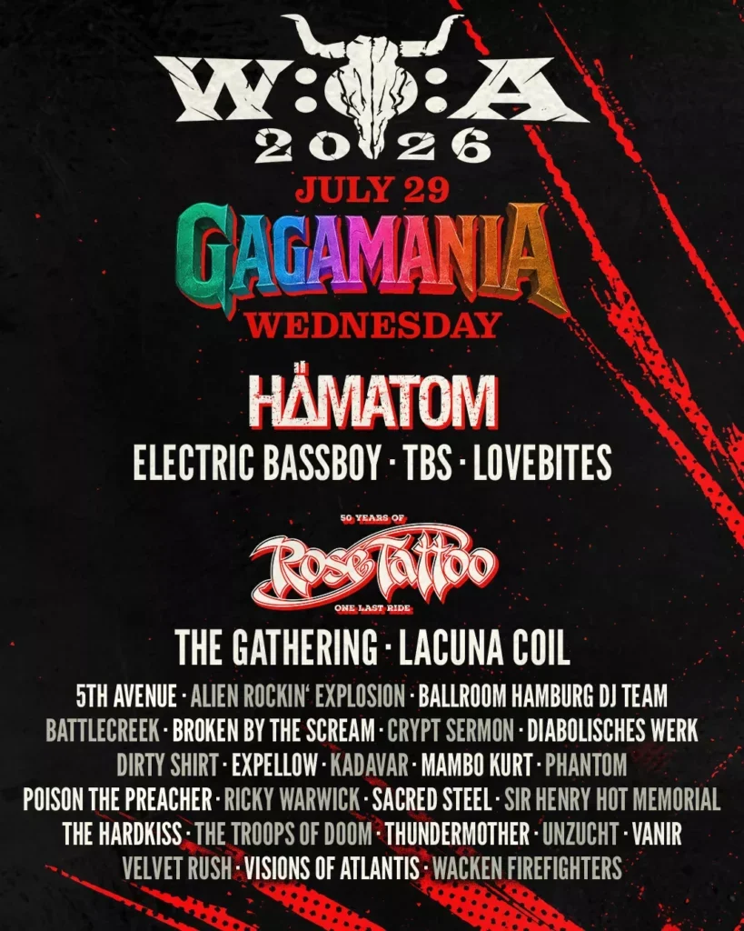 Wacken Open Air 2026 - Quarta-feira